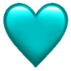 Gif animé coeur multicolors